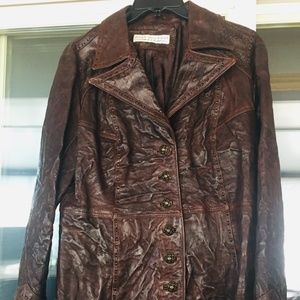 Alan Michael custom made leather coat